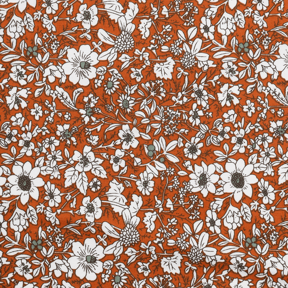 Tabriz Terracotta Floral Pocket Square