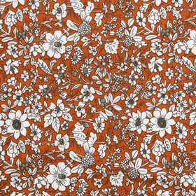 Tabriz Terracotta Floral Pocket Square