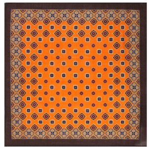 The Merchant of Venom Orange Wool Pocket Square