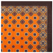 The Merchant of Venom Orange Wool Pocket Square Fabric