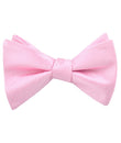 Tickled Pink Herringbone Chevron Self Tied Bow Tie