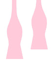 Tickled Pink Satin Self Bow Tie