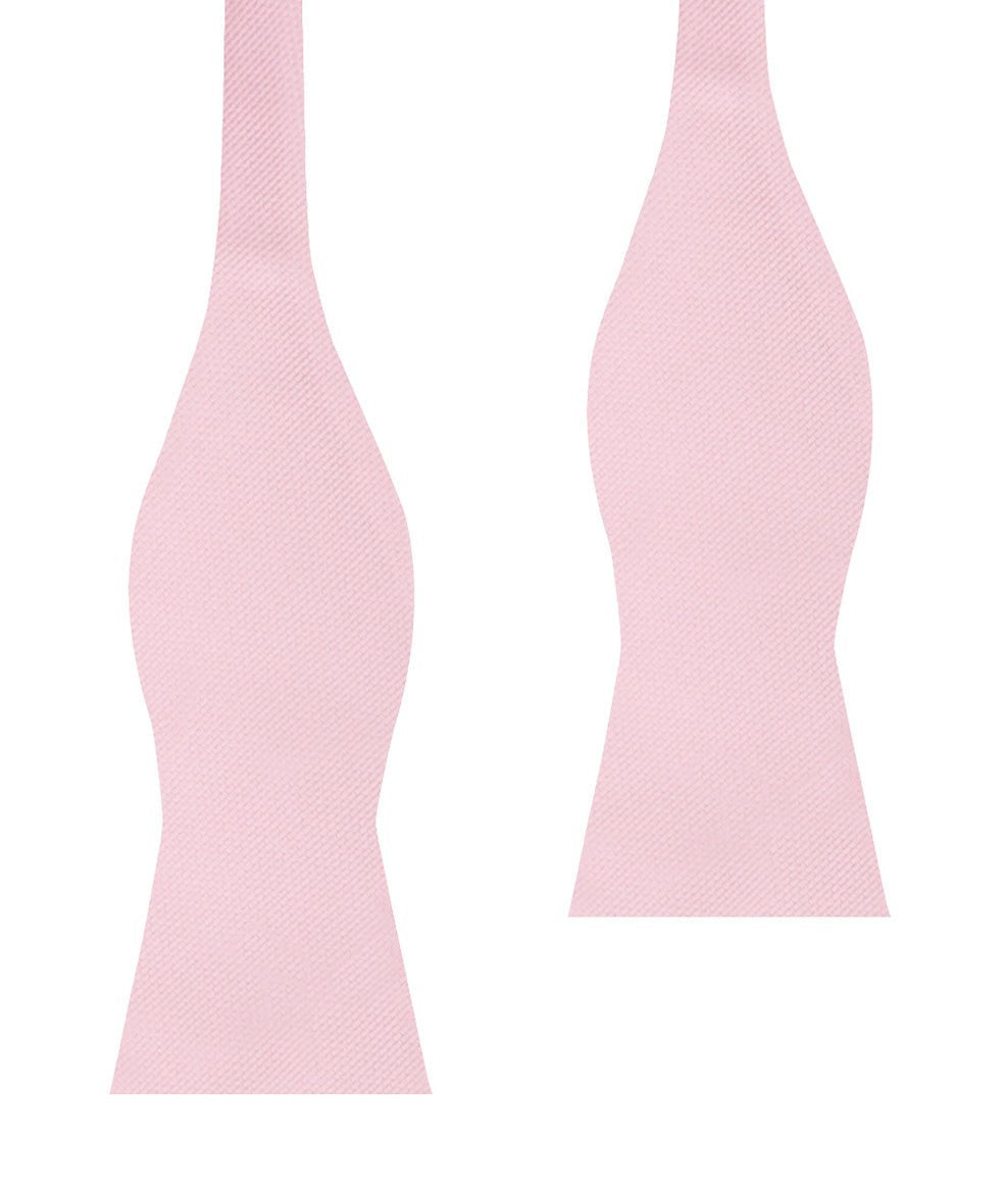 Tickled Pink Weave Self Bow Tie