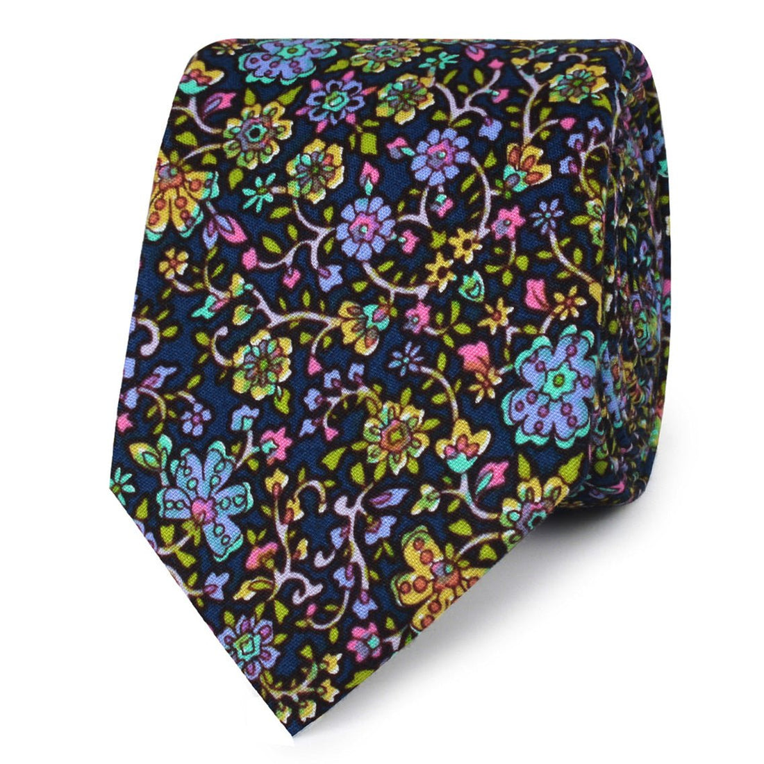 Tomba di Dante Floral Skinny Ties