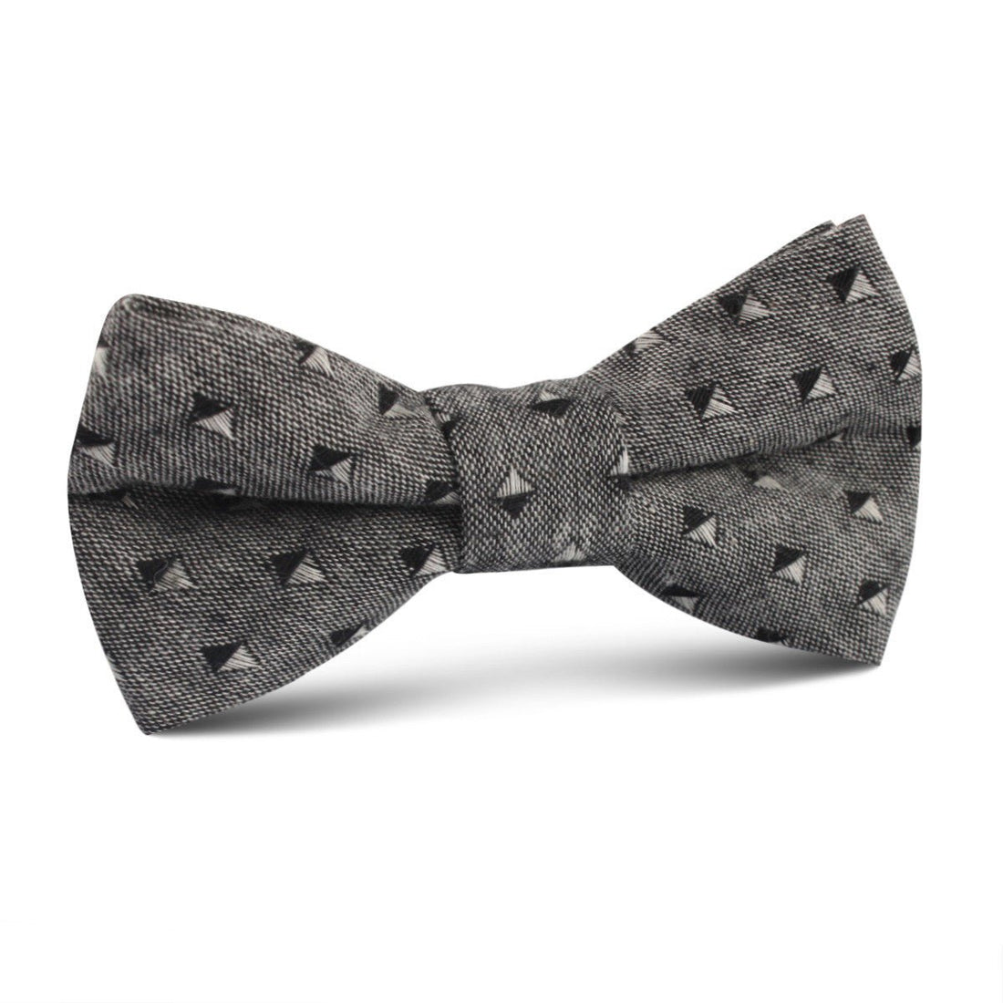 Inception Black Linen Kids Bow Tie