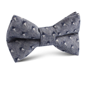 Inception Navy Linen Kids Bow Tie