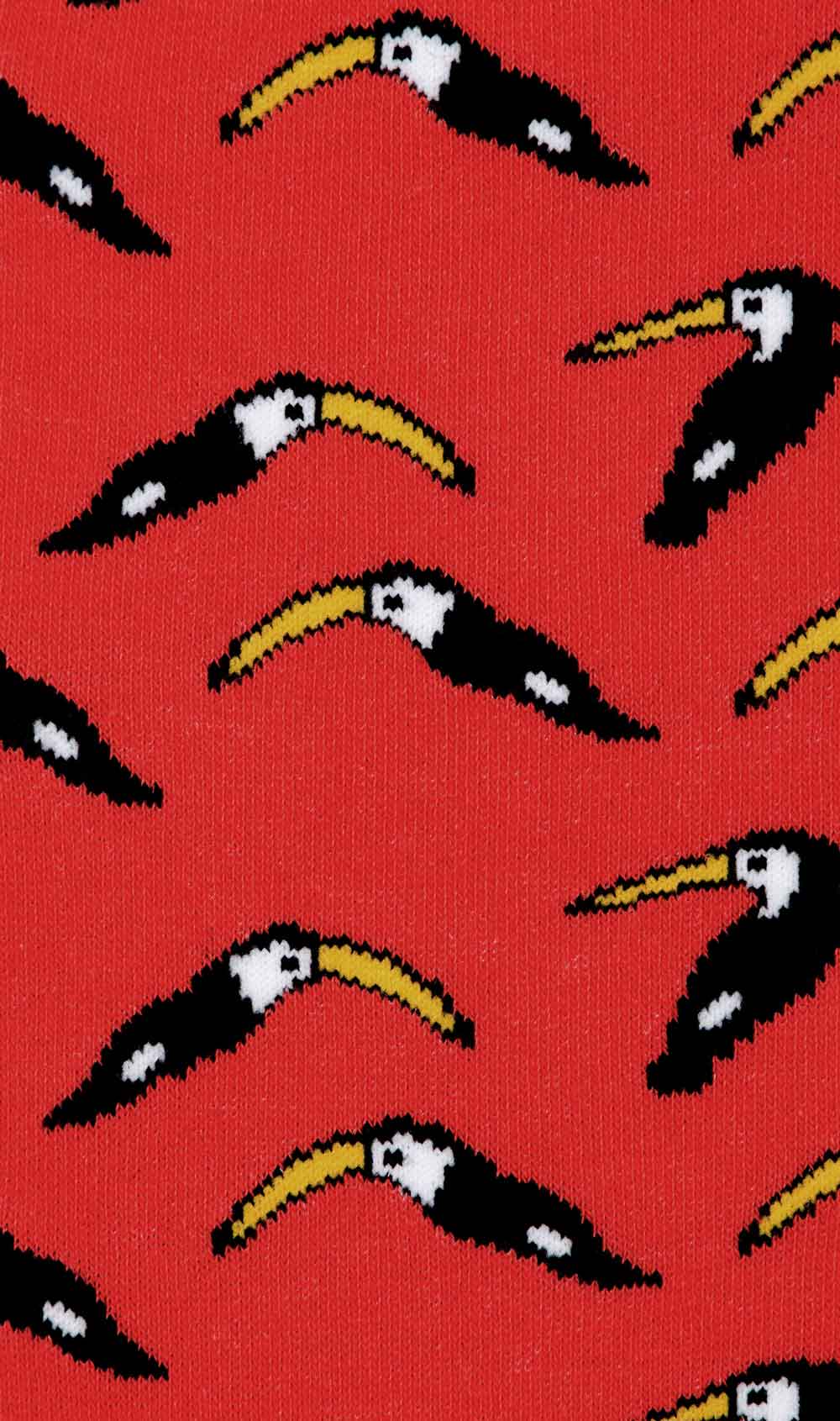 Toucan Lava Socks Fabric