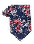 Trasimeno Blue with Red Paisley Tie