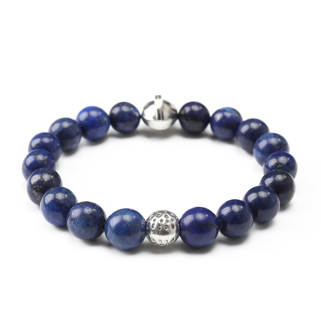 Trident Lapis Lazuli Gladiator Helmet Bracelet Back