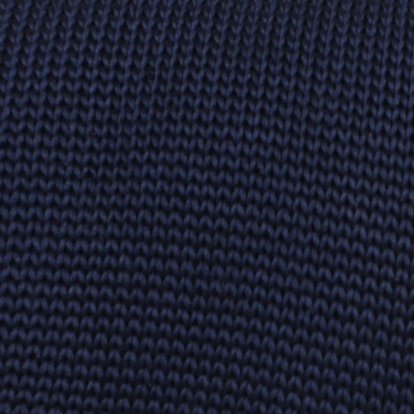 Tristful Navy Knitted Tie Fabric