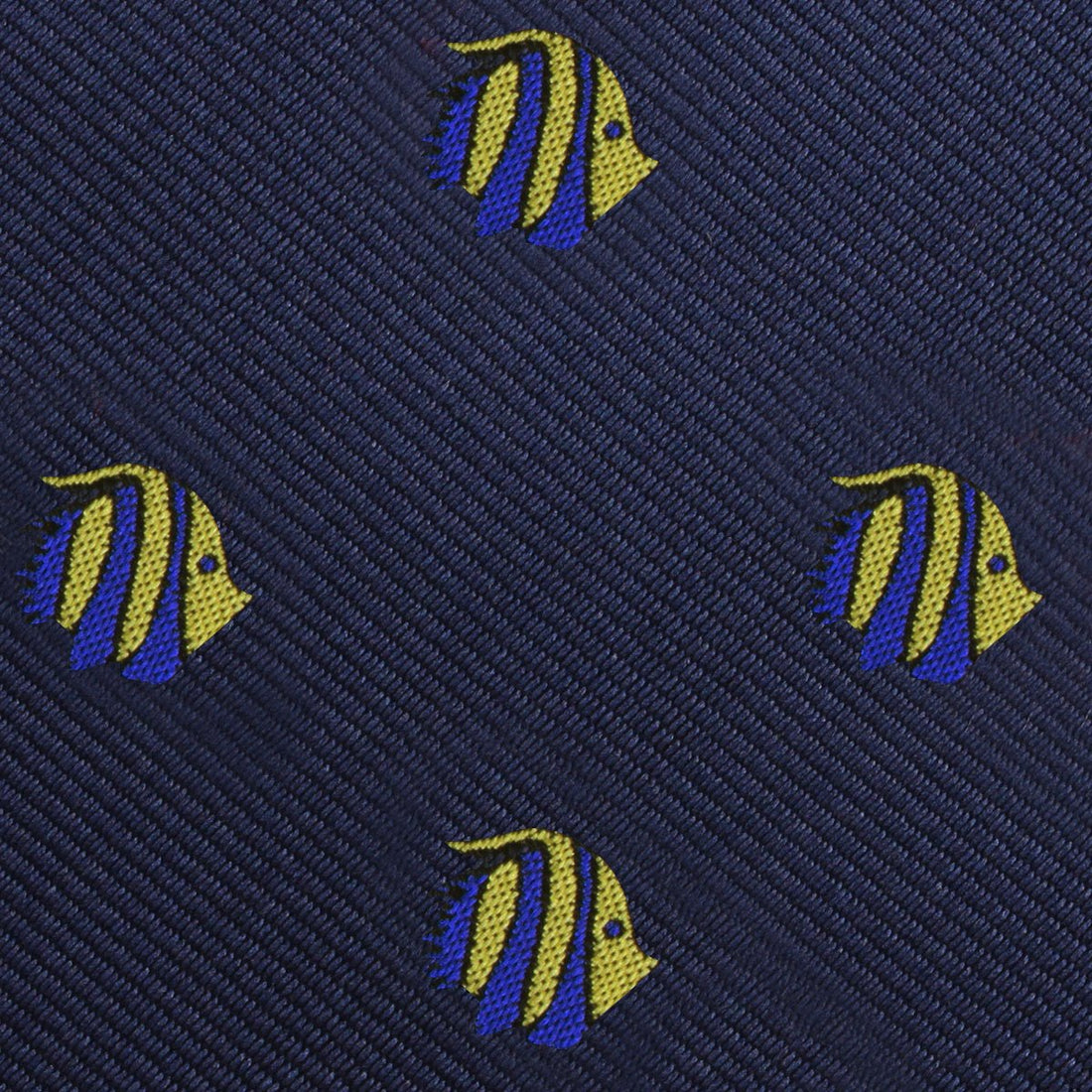 Tropical Fijian Fish Fabric Pocket Square