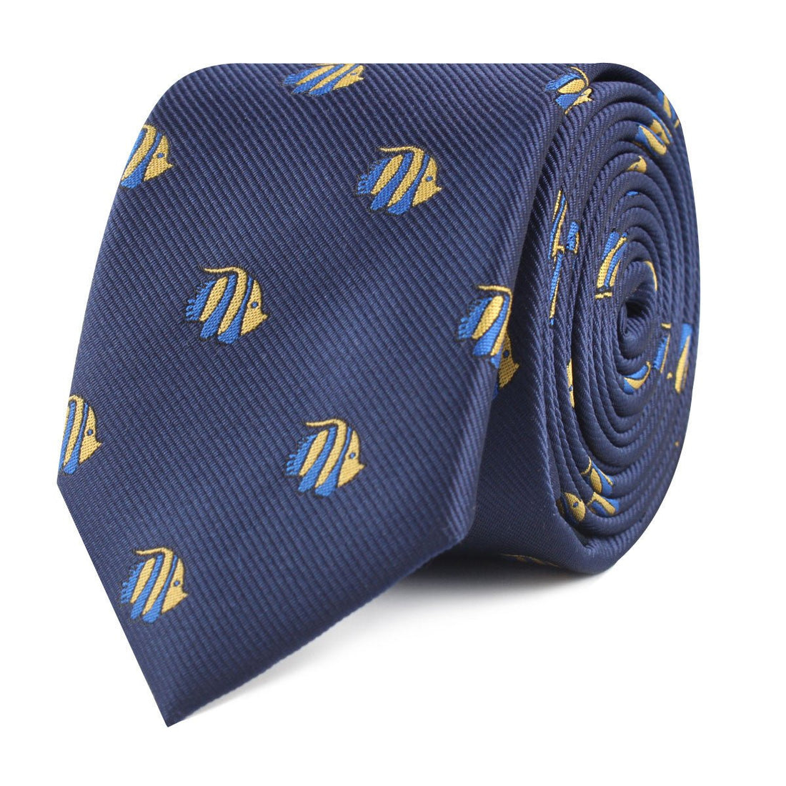 Tropical Fijian Fish Slim Tie