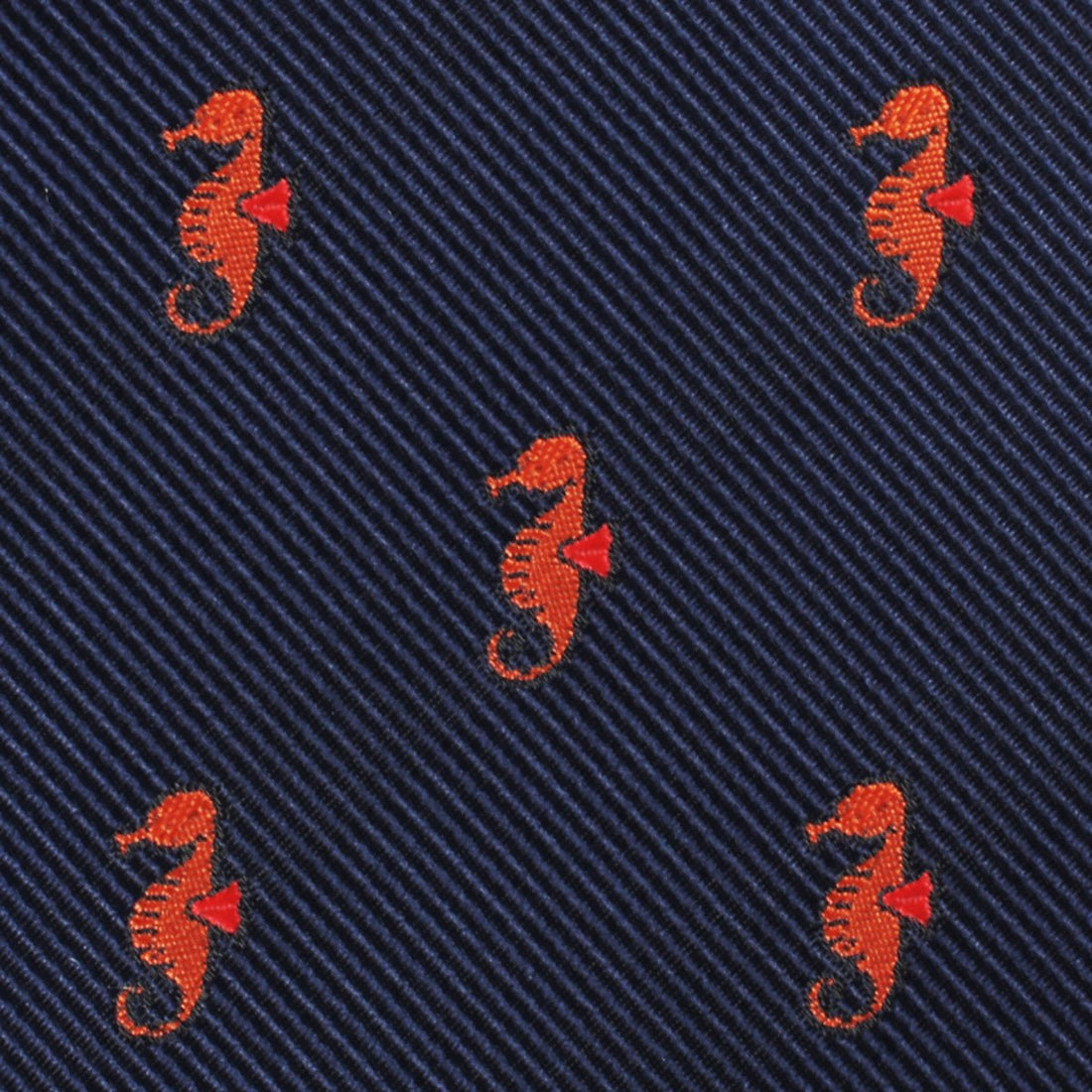 Tropical Seahorse Necktie Fabric