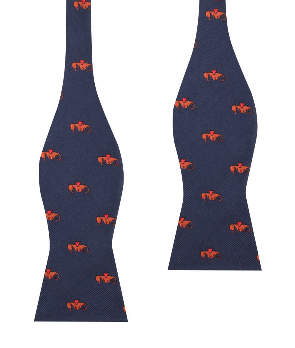 Tropical Seahorse Self Bow Tie