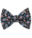 Turkmenistan Paisley Self Tie Bow Tie