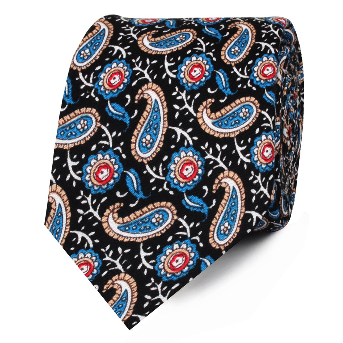 Turkmenistan Paisley Skinny Ties