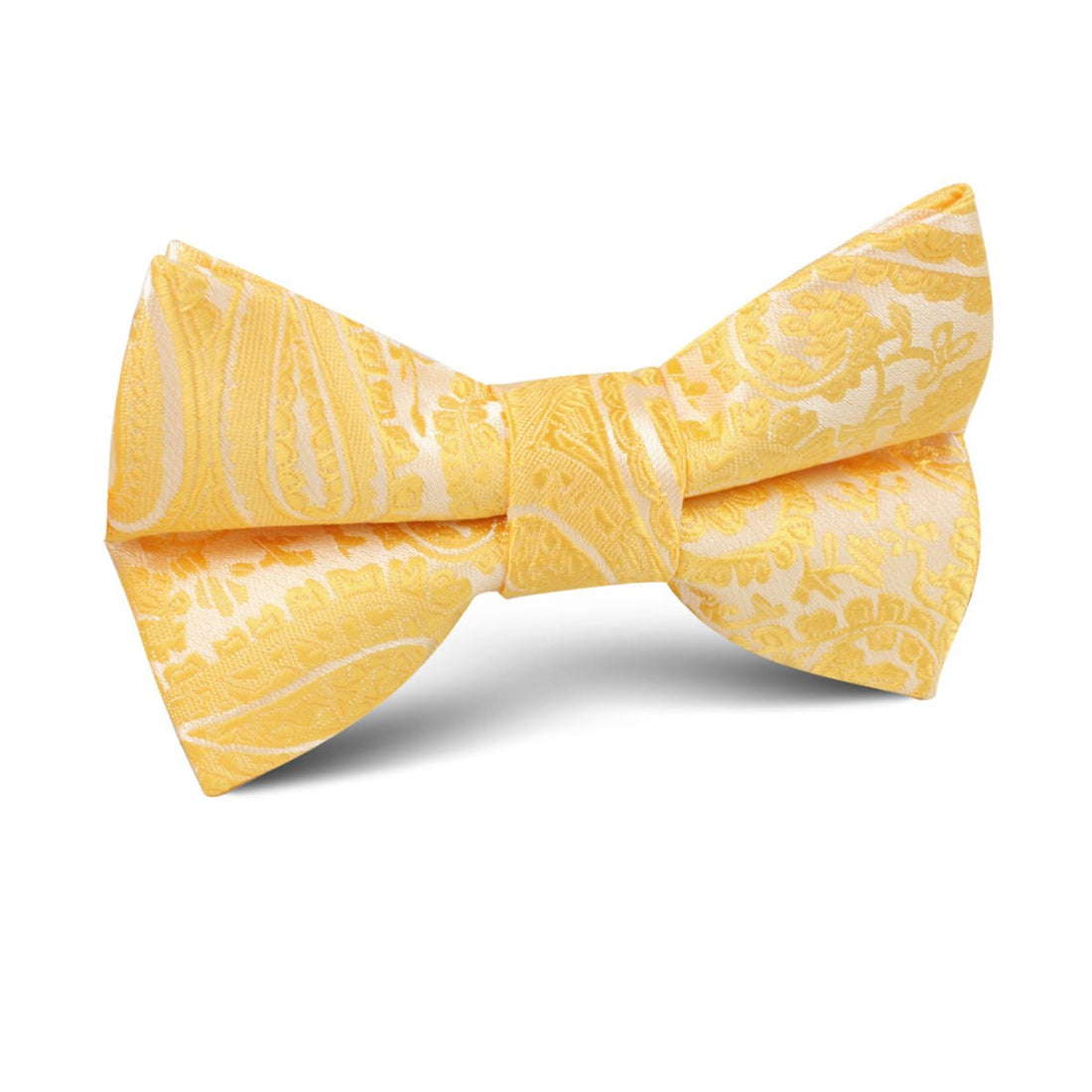 Tuscan Sun Yellow Paisley Kids Bow Tie