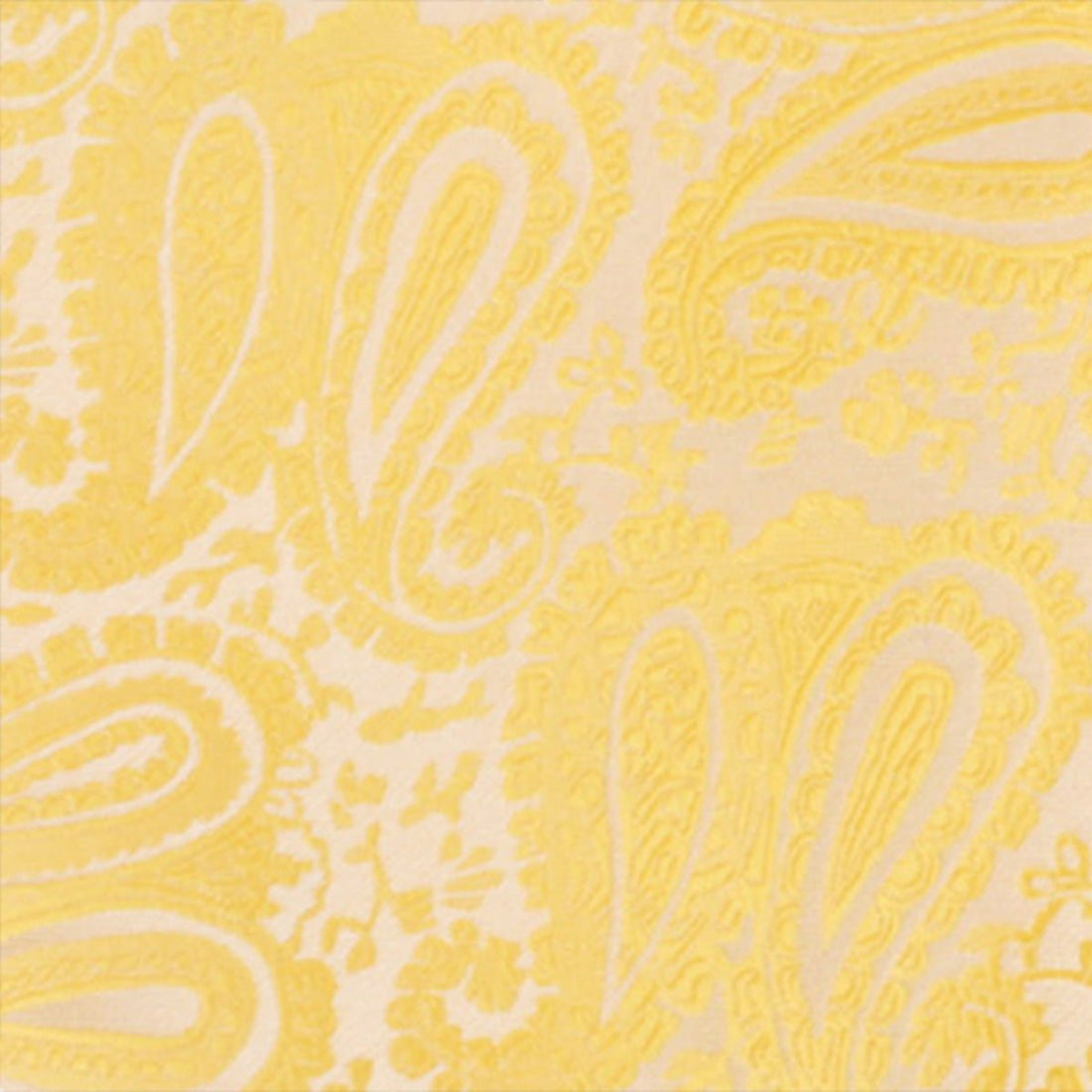 Tuscan Sun Yellow Paisley Self Bow Tie Fabric