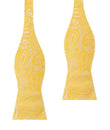 Tuscan Sun Yellow Paisley Self Bow Tie