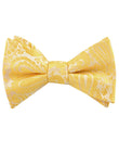 Tuscan Sun Yellow Paisley Self Tied Bow Tie