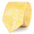 Tuscan Sun Yellow Paisley Skinny Ties