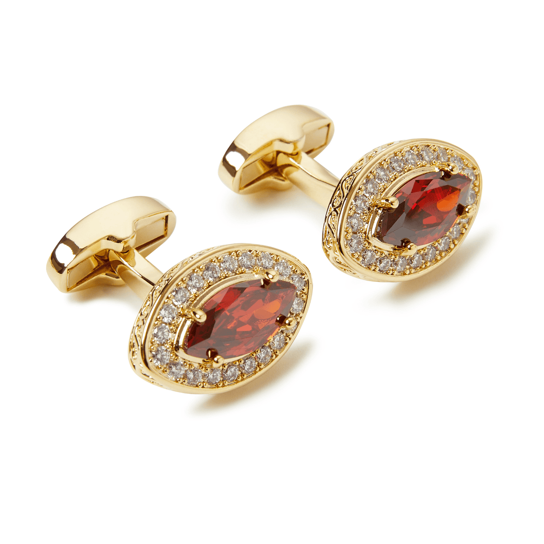 Valencia Garnet Marquis Cufflinks