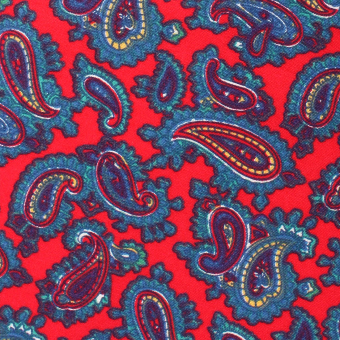 Valentina Red Shiraz Paisley Kids Bow Tie Fabric