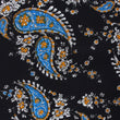 Venetian Lagoon Blue Paisley Fabric Kids Bowtie