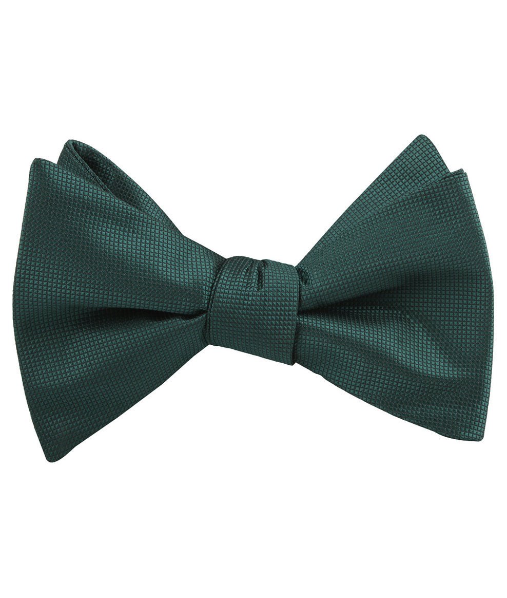 Venice Dark Green Diamond Self Tied Bow Tie