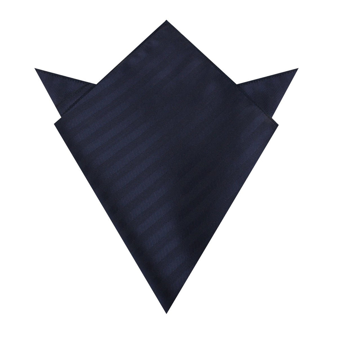 Venice Navy Blue Striped Pocket Square