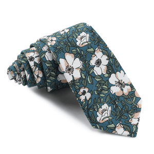 Versailles Floral Trellis Skinny Tie