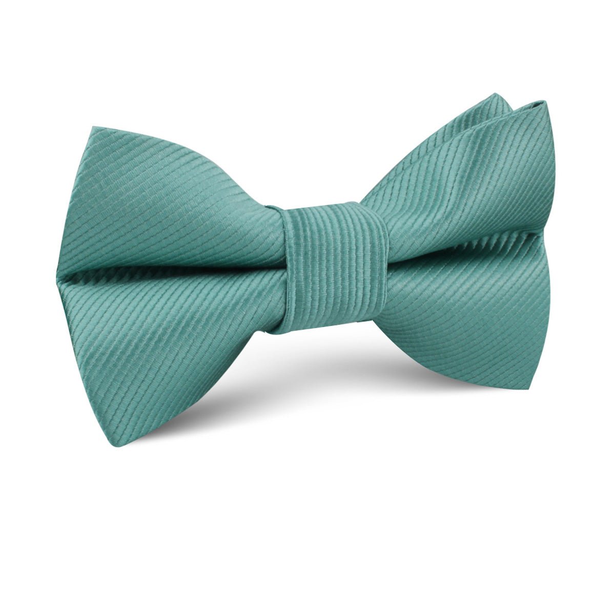 Viridian Green Twill Kids Bow Tie