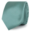 Viridian Green Twill Skinny Ties