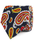 Vulcano Red & Yellow Paisley Necktie