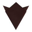 Walnut Brown Slub Linen Pocket Square