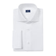 Walters White Twill Easy Care French Cuff Shirt