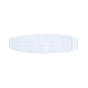 White Satin Cummerbund