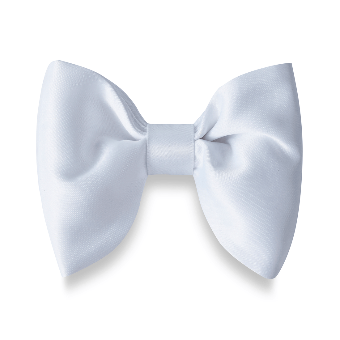 White Satin Butterfly Bow Tie