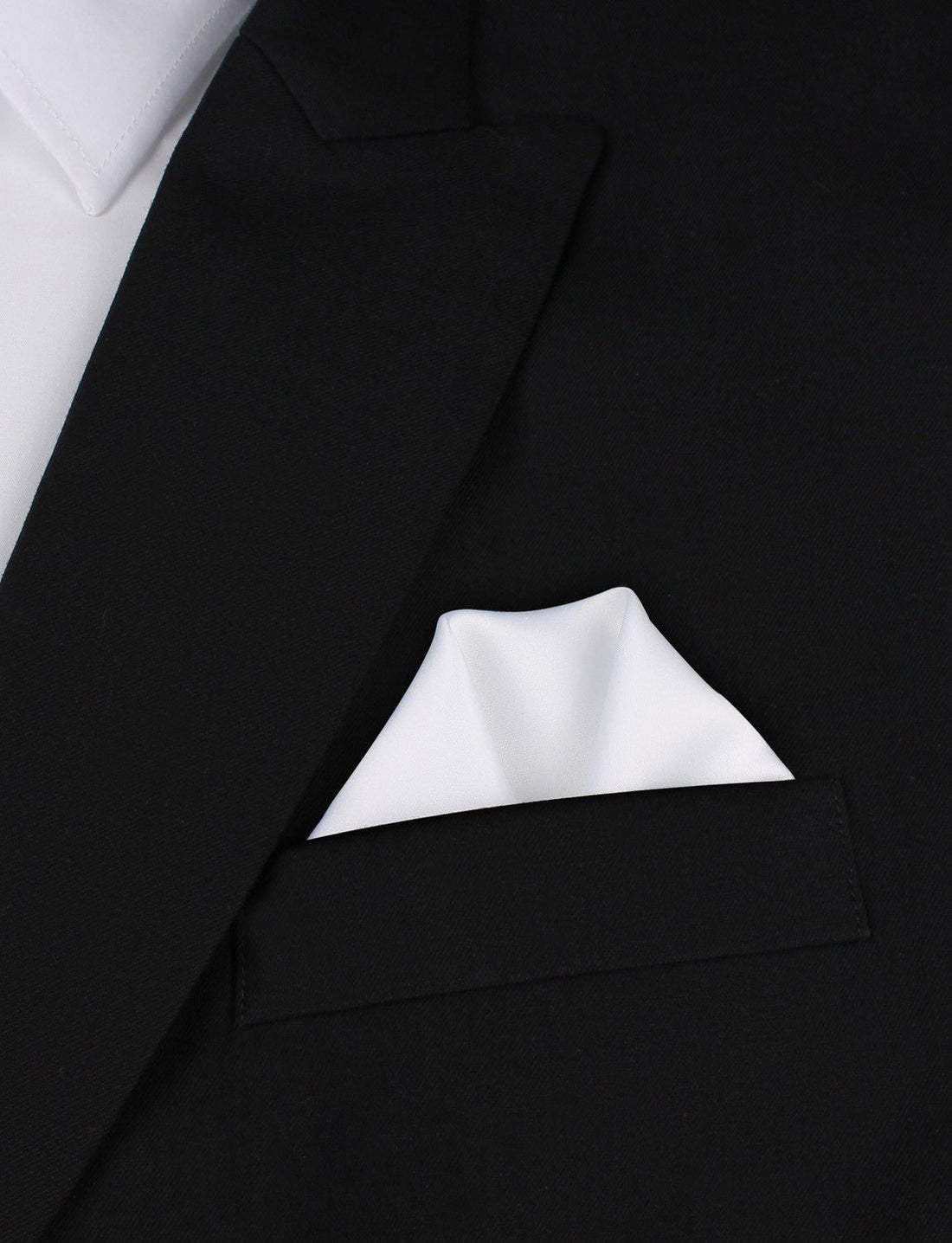 White Winged Puff Pocket Square Fold