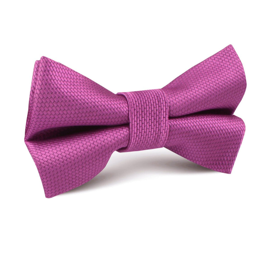 Wild Orchid Purple Weave Kids Bow Tie