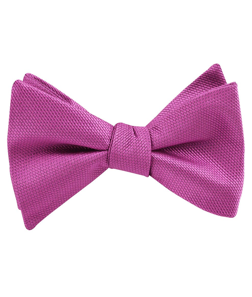 Wild Orchid Purple Weave Self Tied Bow Tie