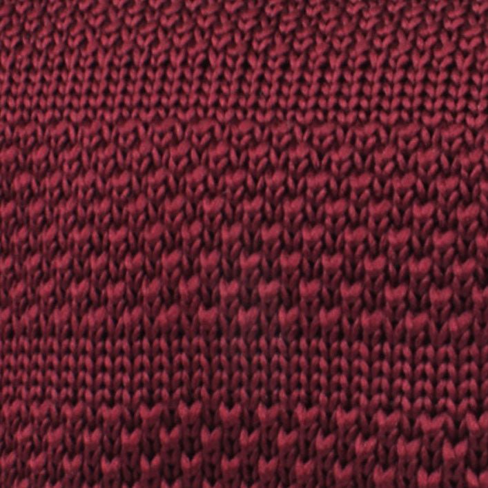 Winchester Burgundy Knitted Tie Fabric