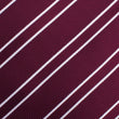 Wine Burgundy Double Stripe Necktie Fabric