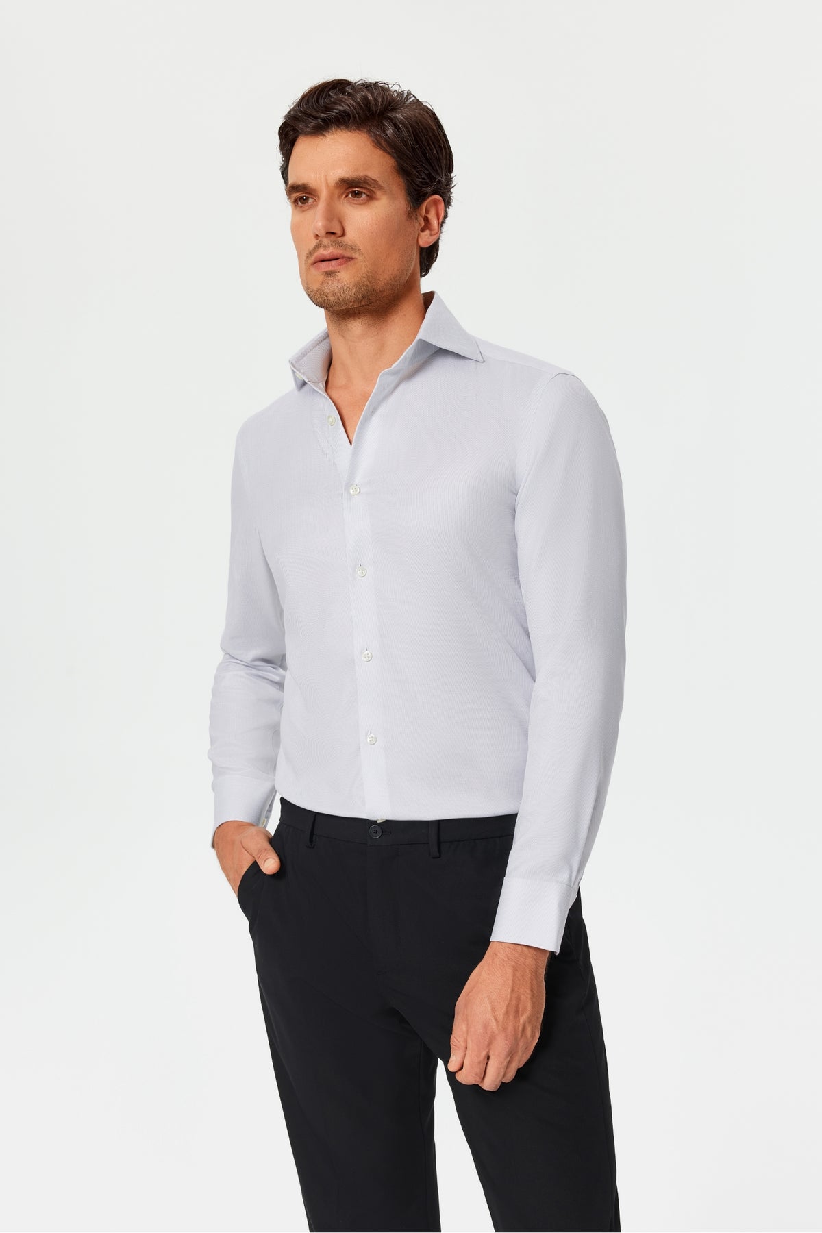 Winthorpe Gray Weave Dobby Easy Care Shirt