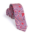 Paisley Red Skinny Tie