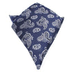 Paisley Navy Blue Pocket Square