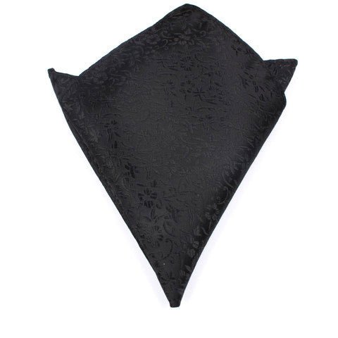 Black Pattern Pocket Square