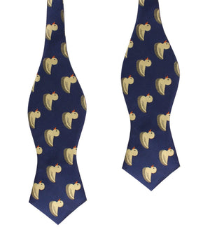 Yellow Duck Diamond Self Bow Tie