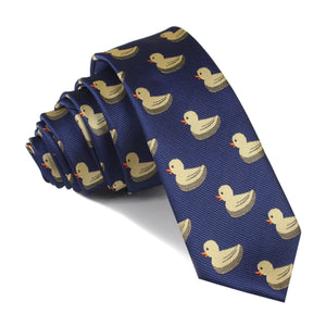 Yellow Duck Skinny Tie