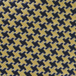 Yellow Houndstooth Fabric Self Bowtie